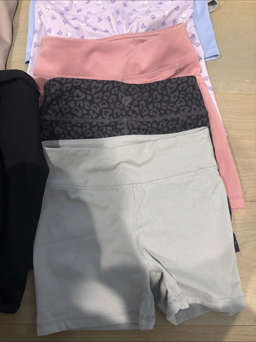 Assorted Girls  Performance Bike Shorts - Black, Olive, Pink, Lavender, Gray